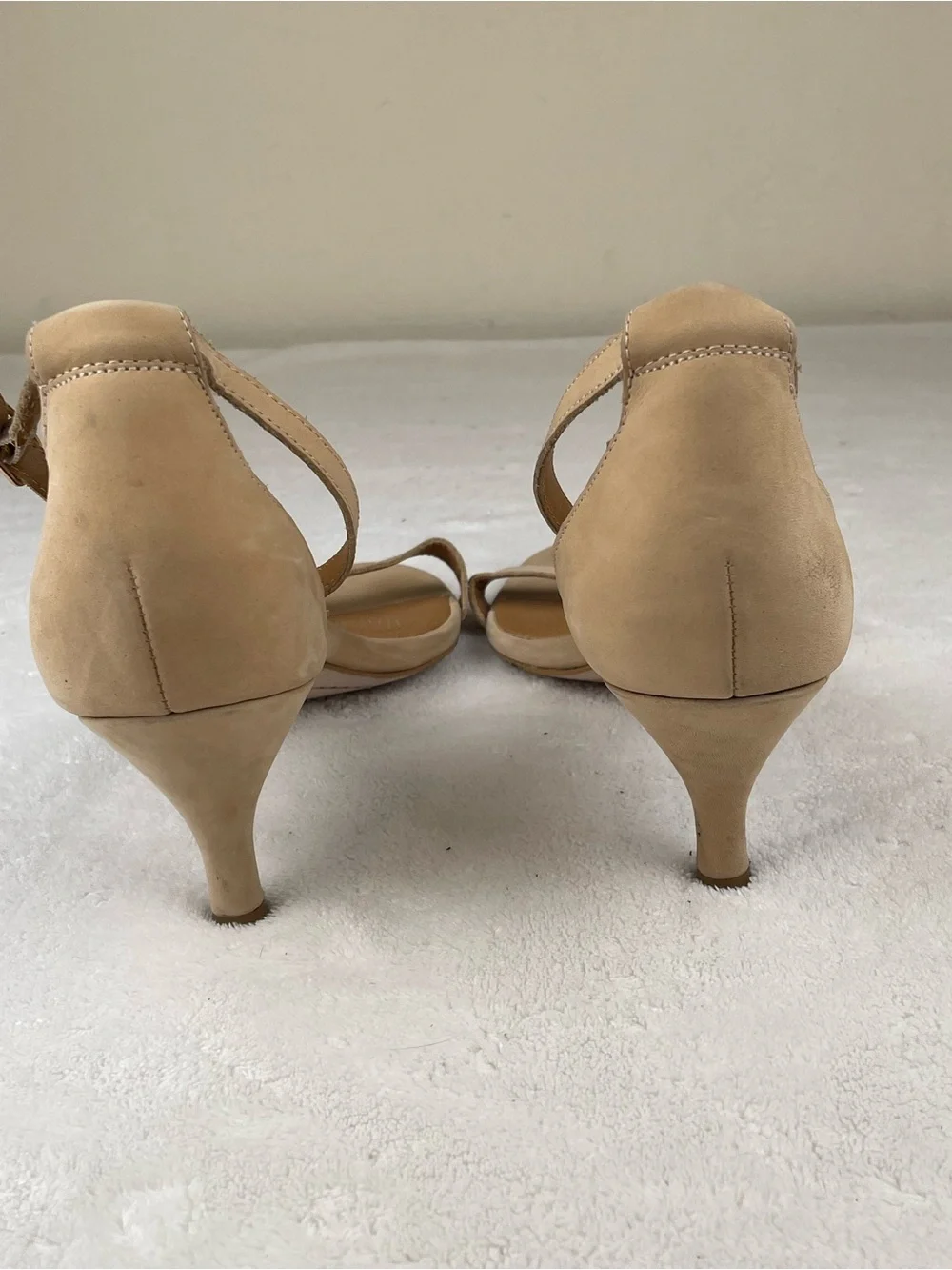Corso Como Tan Suede Single-Strap Ankle Sandals